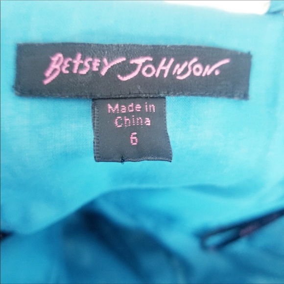 Betsey Johnson Fitted Halter Dress Blue and white - Picture 6 of 6